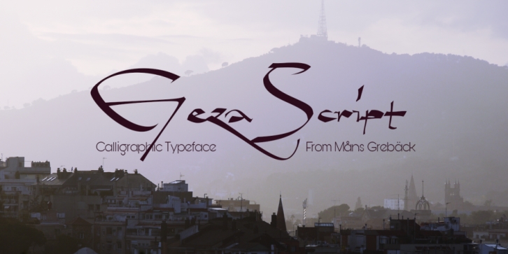 Geza Script font preview