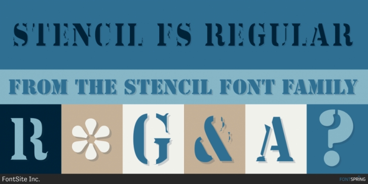 Stencil font preview