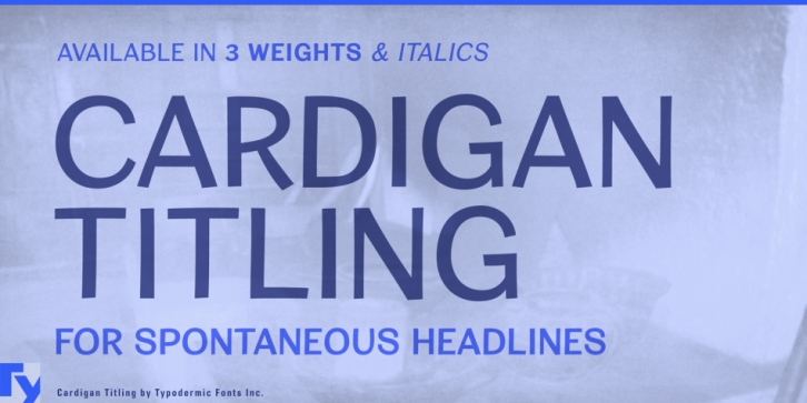 Cardigan Titling font preview