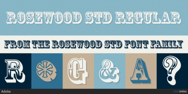 Rosewood Std font preview