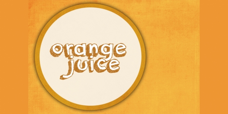 Orange Juice font preview
