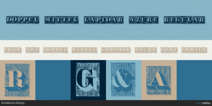 Doppel Mittel Lapidar Azure font preview