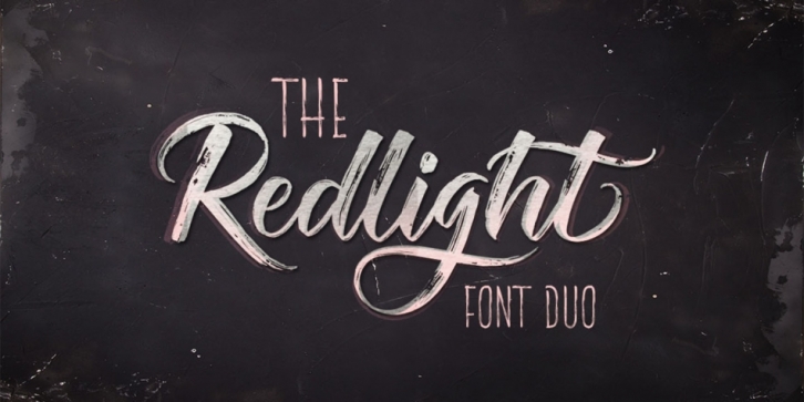 The Redlight font preview