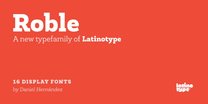 Roble font preview