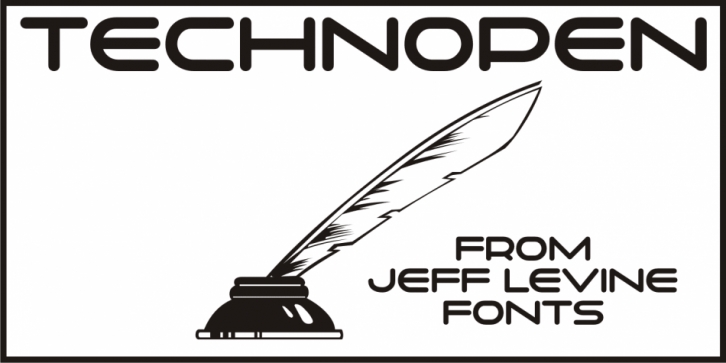 Technopen JNL font preview