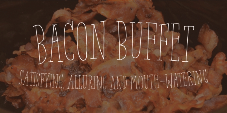 Bacon Buffet font preview