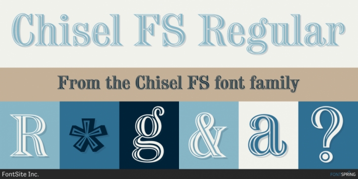 Chisel FS font preview