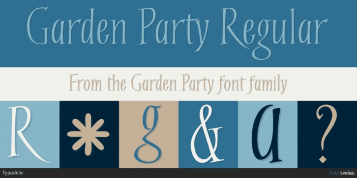 Garden Party font preview