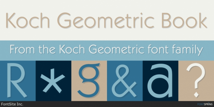 Koch Geometric font preview
