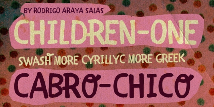 CHILDREN 1 font preview