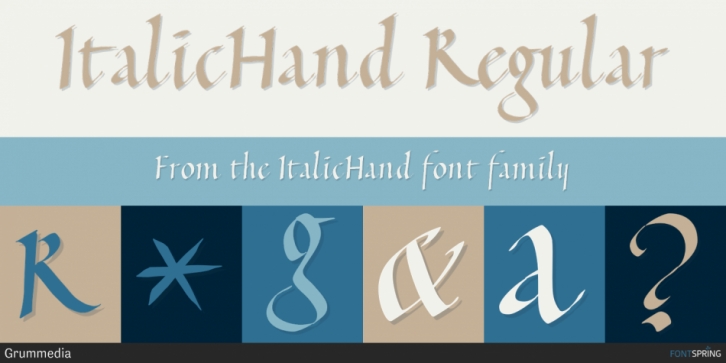 ItalicHand font preview