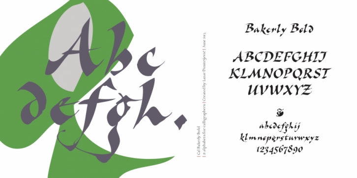 Cal Bakerly font preview