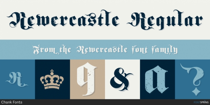 Newercastle font preview