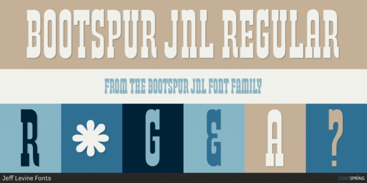 Bootspur JNL font preview