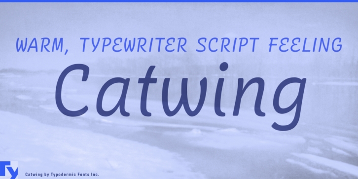 Catwing font preview