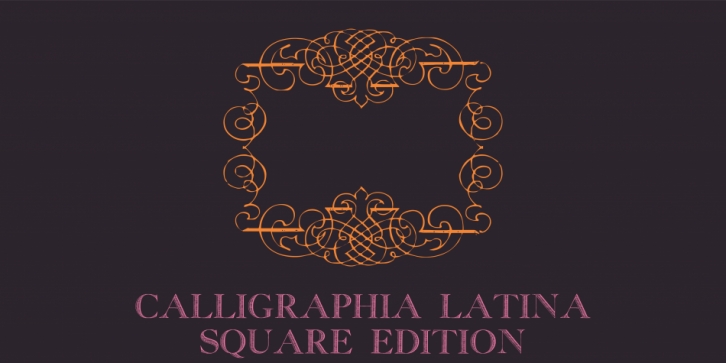 Calligraphia Latina Square Edition font preview
