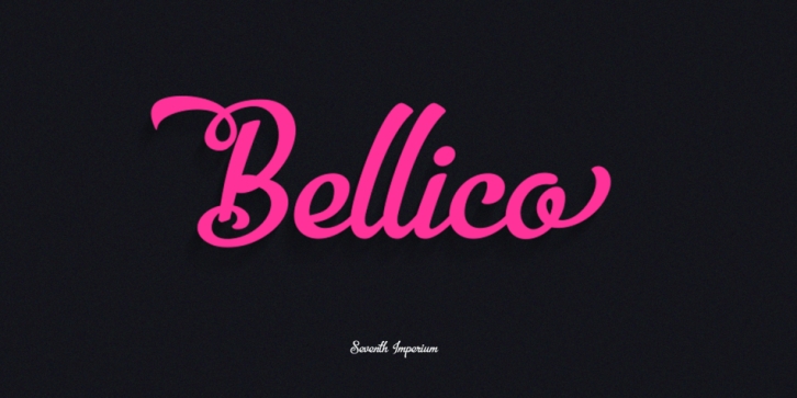 Bellico font preview