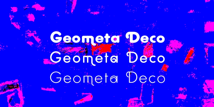 Geometra Rounded Deco font preview