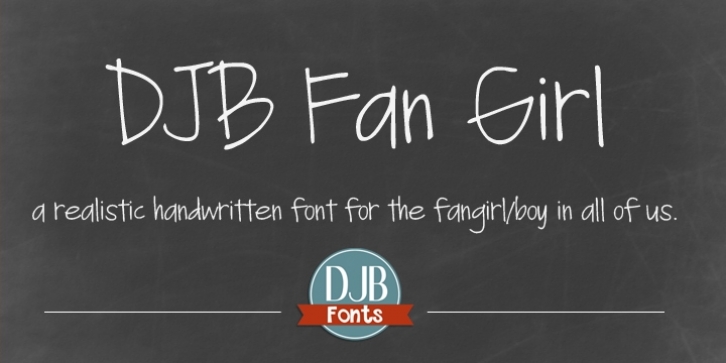 DJB Fan Girl font preview