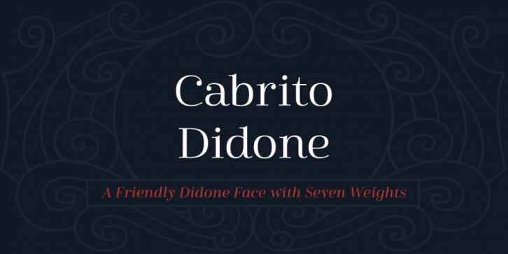 Cabrito Didone font preview