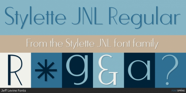 Stylette JNL font preview