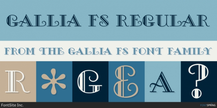 Gallia FS font preview