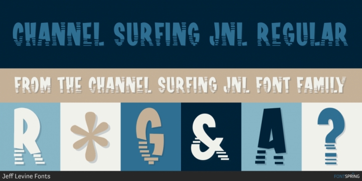 Channel Surfing JNL font preview
