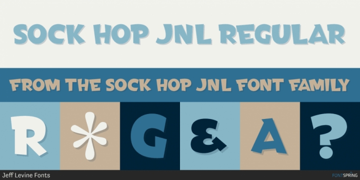 Sock Hop JNL font preview