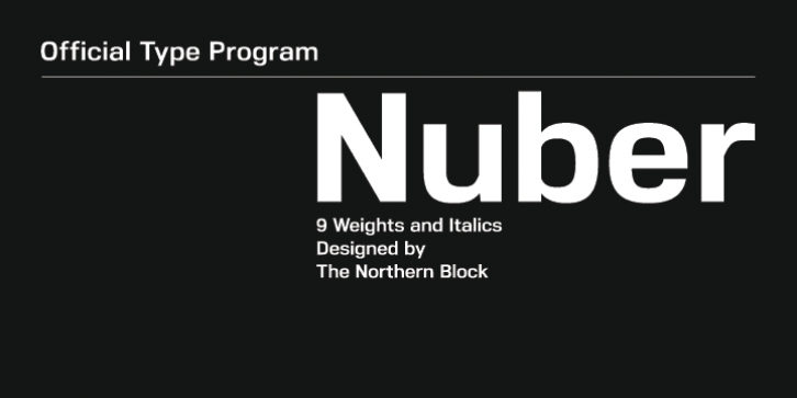 Nuber font preview