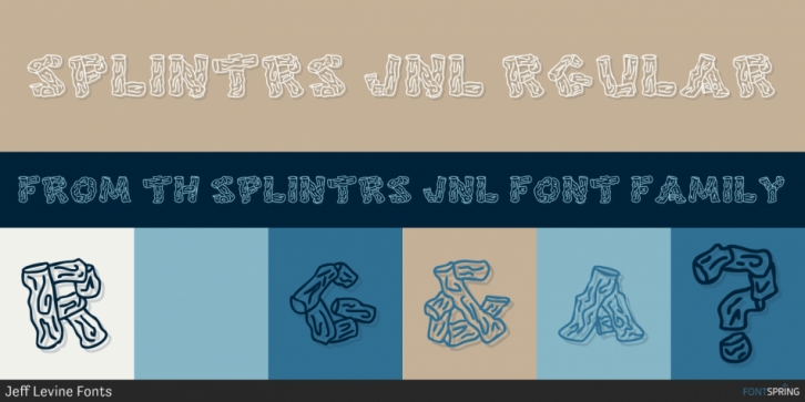 Splinters JNL font preview
