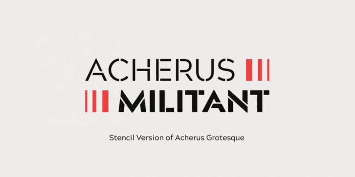 Acherus Militant font preview