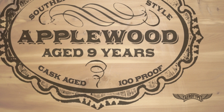 Applewood Pro font preview