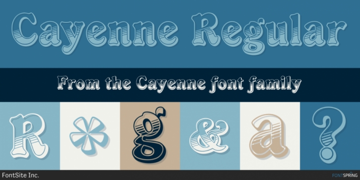 Cayenne font preview