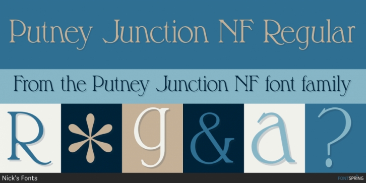 Putney Junction NF font preview