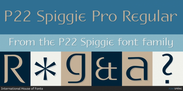 P22 Spiggie font preview