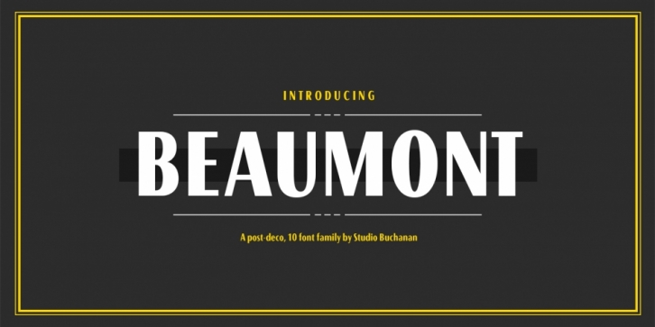 Beaumont font preview