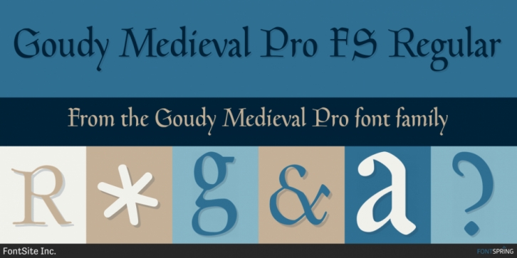 Goudy Medieval Pro font preview
