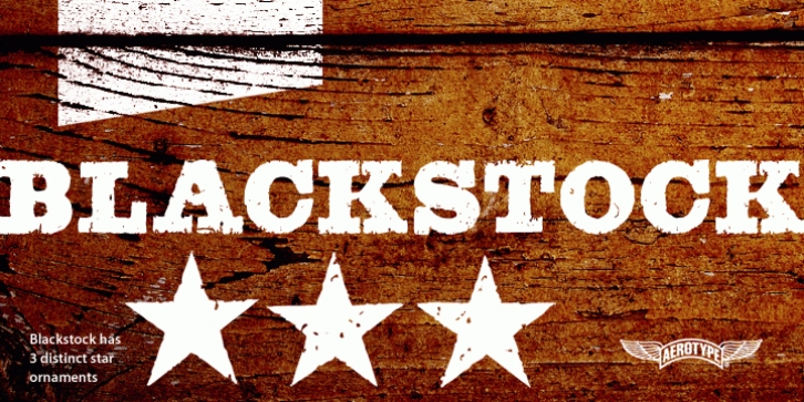 Blackstock Pro font preview