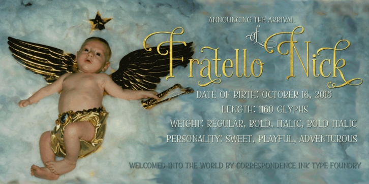 Fratello Nick font preview