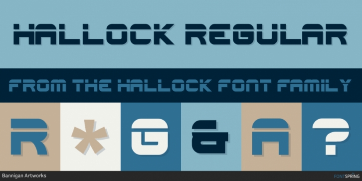 Hallock font preview