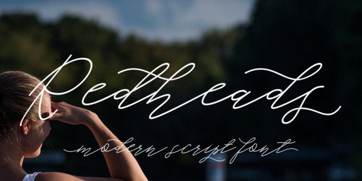 Redheads Script font preview