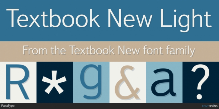 Textbook New font preview