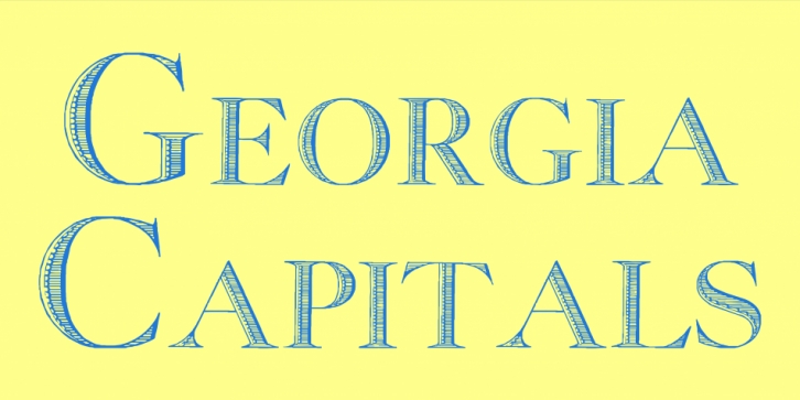 GeorgiaCapitals font preview