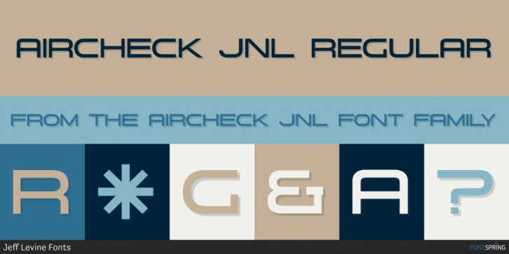 Aircheck JNL font preview