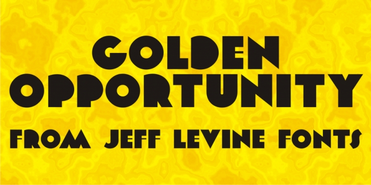 Golden Opportunity JNL font preview