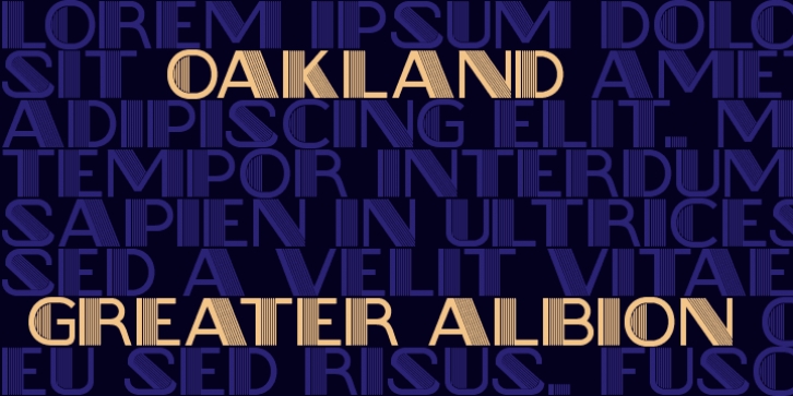 Oakland font preview