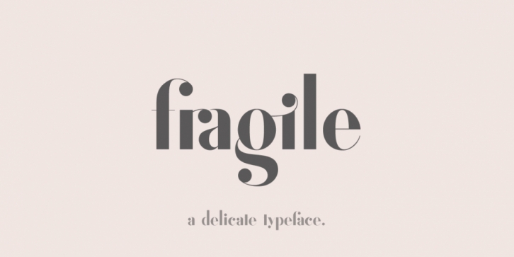 Fragile font preview