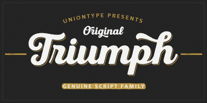 UT Triumph font preview