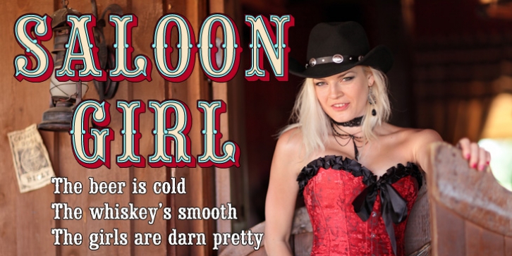 Saloon Girl font preview