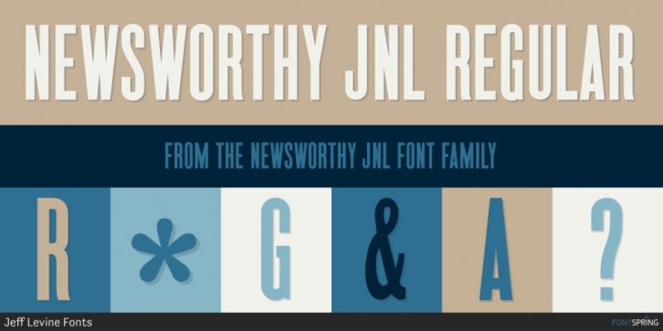 Newsworthy JNL font preview